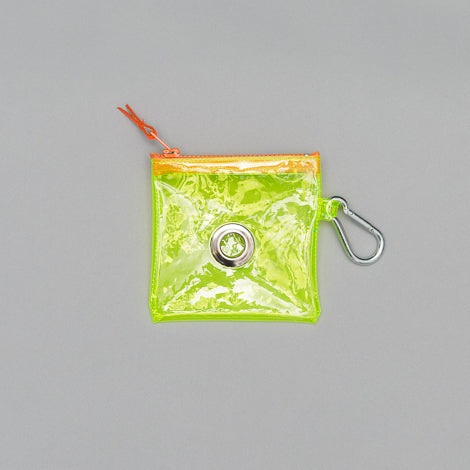 Neon Yellow Vinyl Poop Bag Pouch