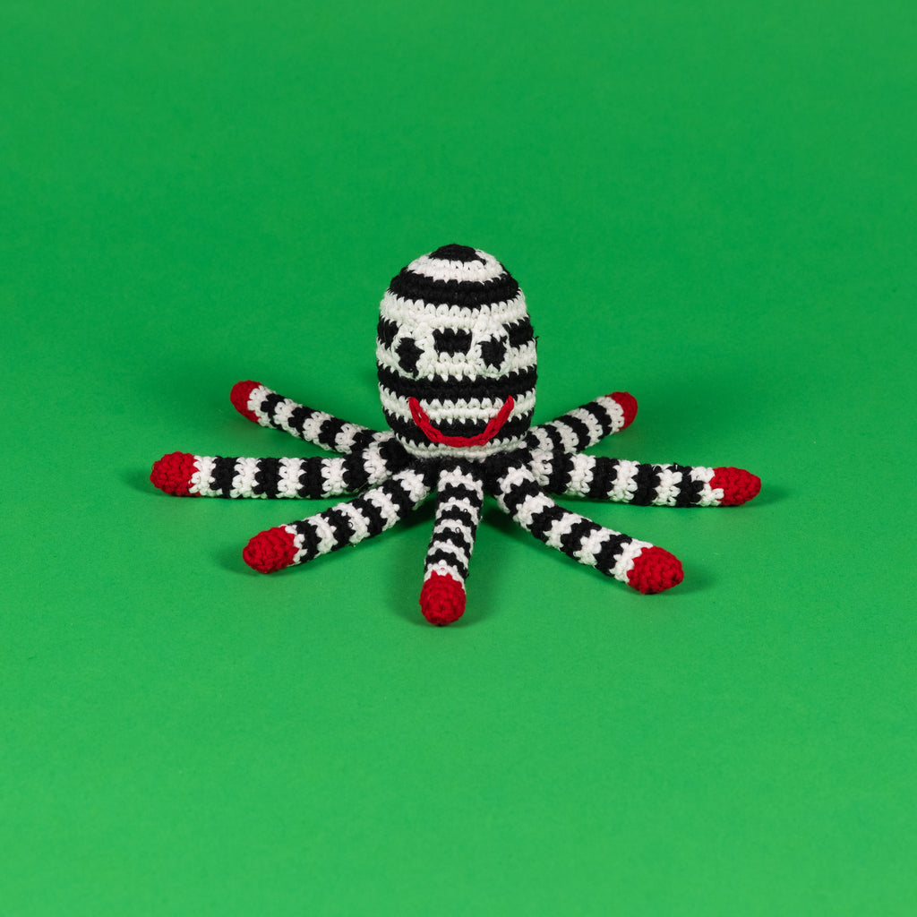 Handknit Octopus Dog Toy